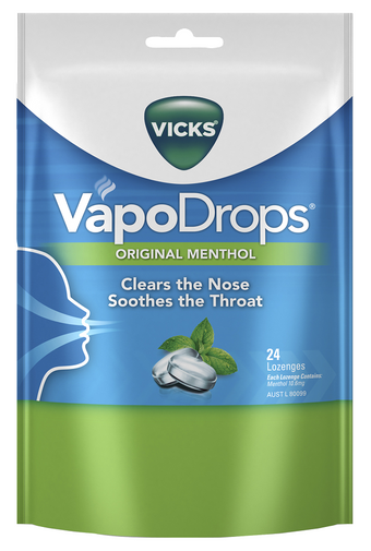 compare product VICKS Vapodrops Original Menthol 24