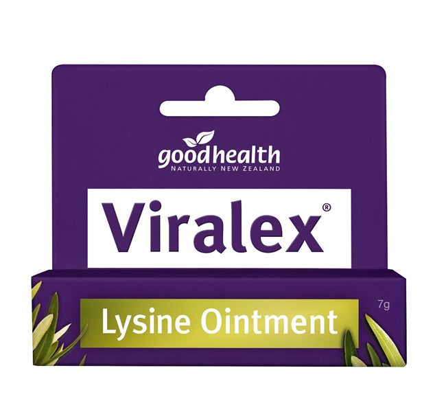 GHP Viralex lysine ointment 7g for cold sore treatment - Baillie & Lewis Pharmacy Invercargill