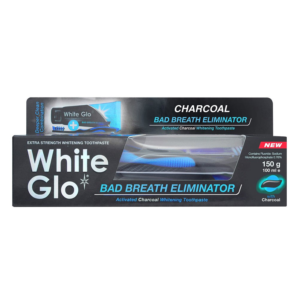 WHITE GLO Bad Breath Elim. T/P 150g