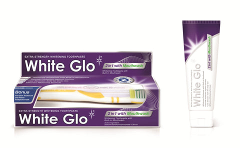 White Glo T/Paste 2in1 wM/Wash 150g