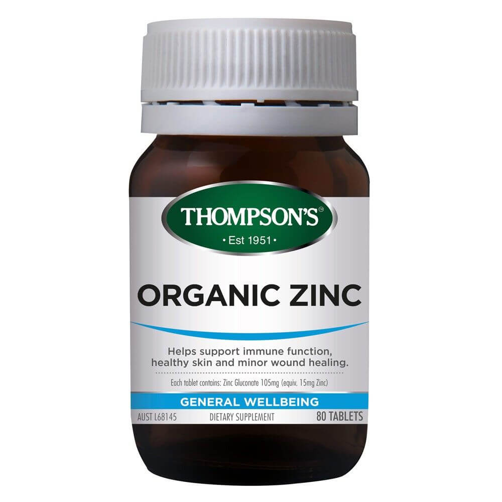 TN Organic Zinc Tablets 80s