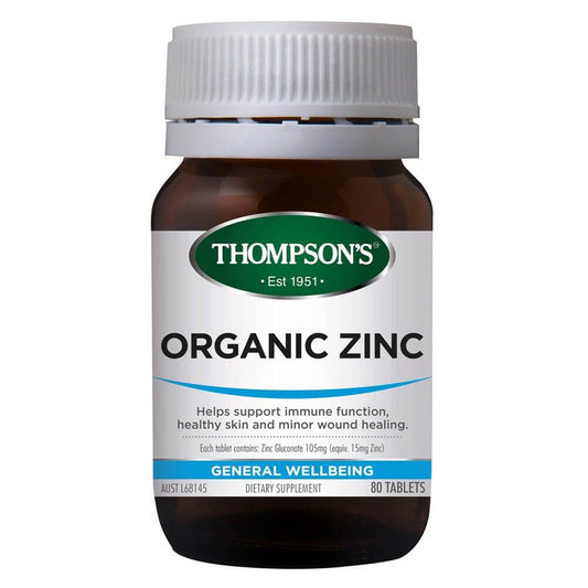 TN Organic Zinc Tablets 80s