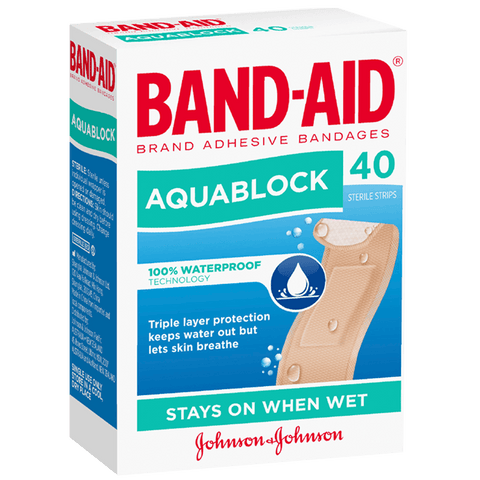 BANDAID Aqua Block Strip 40s