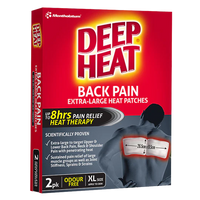 Mentholatum Deep Heat Back Patch 2pk
