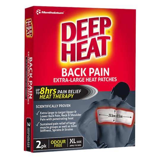 Mentholatum Deep Heat Back Patch 2pk