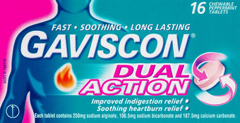 compare product GAVISCON Dual Action Tablets 16s