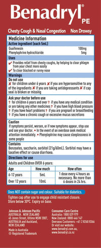 BENADRYL PE Chesty Cough&Nasal 200ml