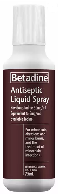 compare product BETADINE Antiseptic Spray 75ml