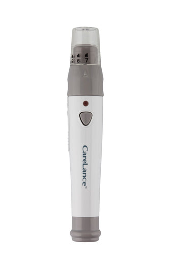 compare product Carelance Lancing Device Opaque Tip