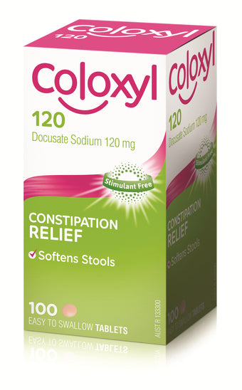 compare product COLOXYL Tabs 50mg 100