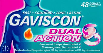compare product GAVISCON Dual Action Tablets 48s
