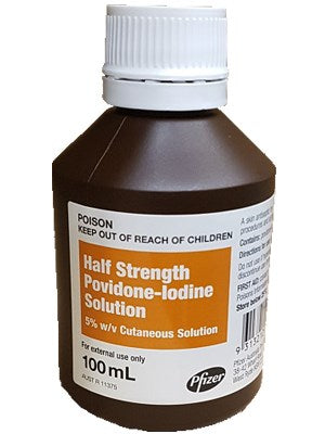 compare product Pfizer Povidone Iodine Sol 5% 100ml