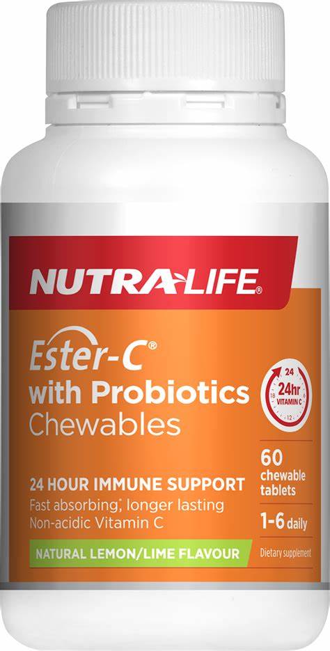 NL Ester C Ech. &Probiotic Chew 60s