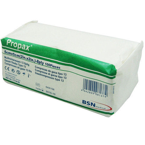 PROPAX GAUZE (SMN) SWABS 5X5CM 12PL