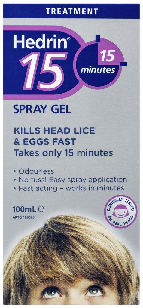Hedrin Headlice Spray Gel 100ml