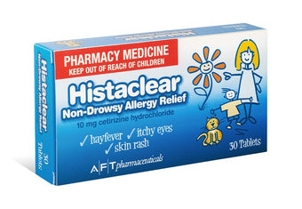 compare product HISTACLEAR 10mg 30s