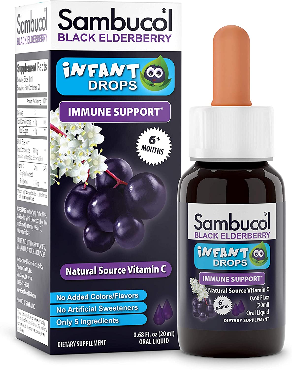 Sambucol elderberry infant drops for babies immune health - Baillie & Lewis Pharmacy Invercargill