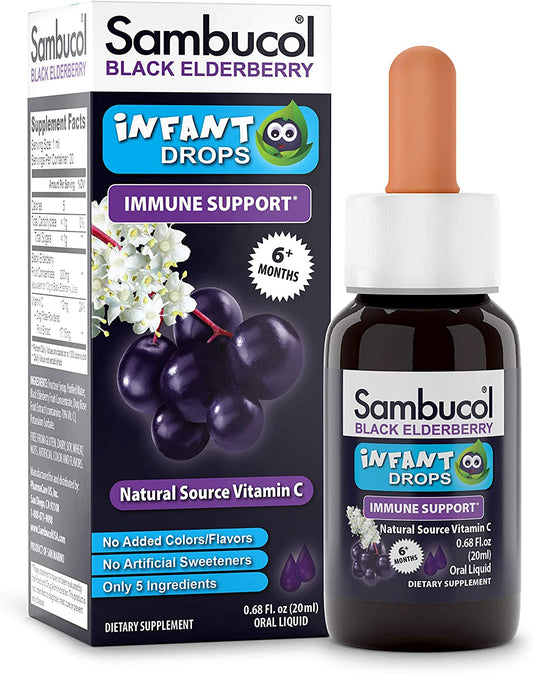 Sambucol elderberry infant drops for babies immune health - Baillie & Lewis Pharmacy Invercargill