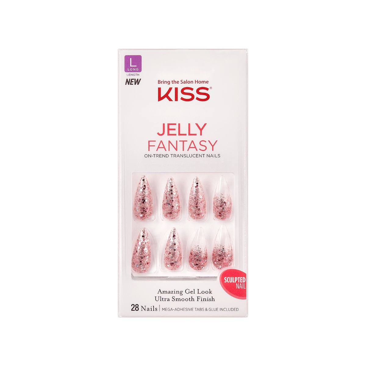 Kiss Jelly Fantasy jelly-like press-on nails 28 pack - Invercargill Pharmacy