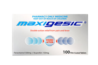 compare product MAXIGESIC Pain Relief Tabs 100s