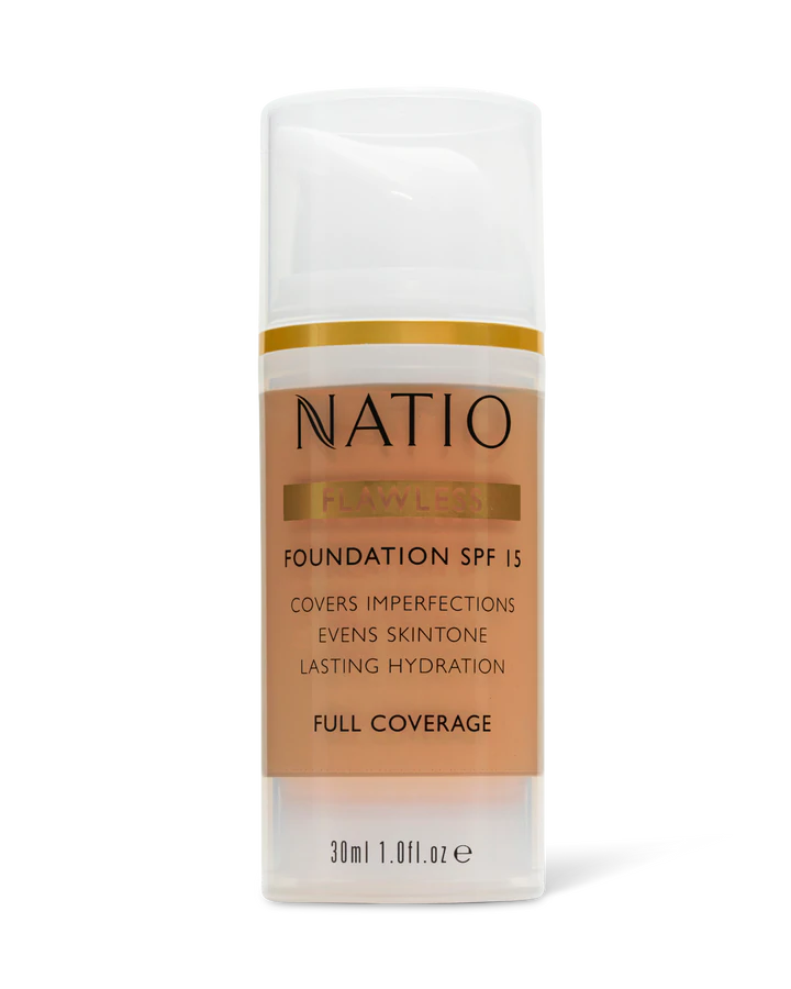 NATIO Flawless Fdn SPF15 Med Tan