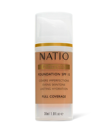 compare product NATIO Flawless Fdn SPF15 Med Tan