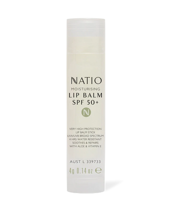 compare product NATIO Moist.  Lip Balm SPF 50+ 4g