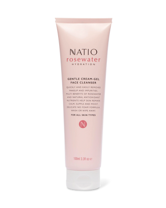 compare product NATIO Rosewater Cr/Gel Clnsr 100ml