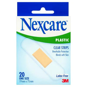 compare product N/C Clear Plastic Strips 20pk