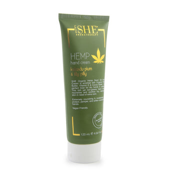 compare product SHE Hemp Hand Cream Plum 120g