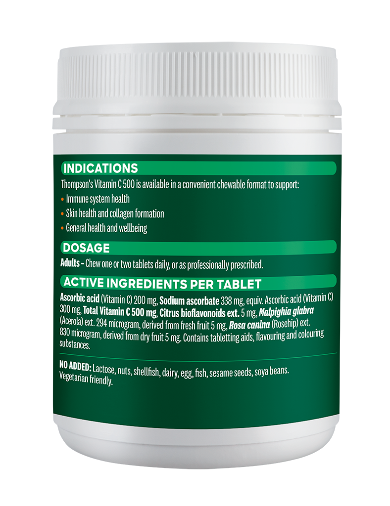 TN Vitamin C 500mg Chewable Tablets