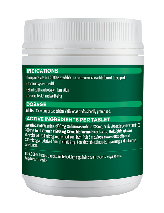 TN Vitamin C 500mg Chewable Tablets