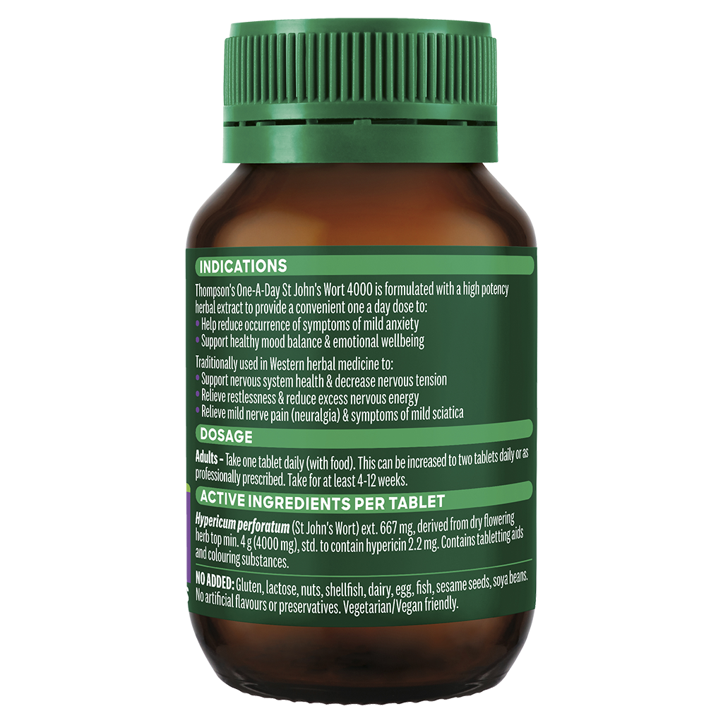 TN OneADay St Js Wort 4000mg Tab 60s