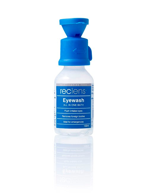 Reclens Eyewash with Eye Cup 100ml