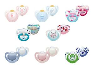 NUK Silicone Soother S1 Asst 2pk