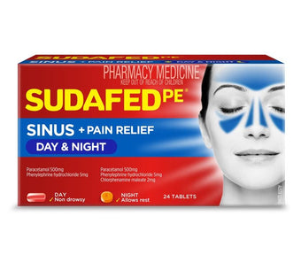 compare product SUDAFED PE D&N Relief Sinus 24pk