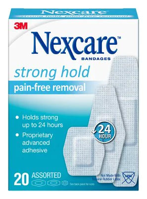 N/C Strong Hold Bandages Asst 20s