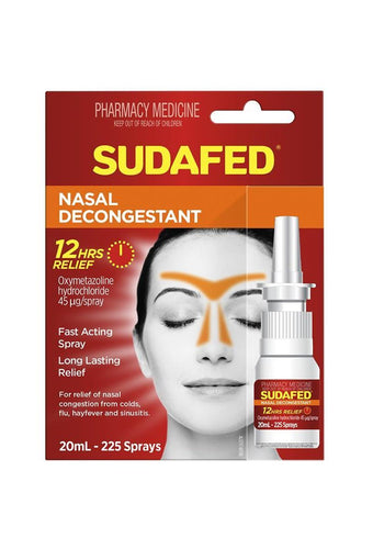 compare product Sudafed Nasal Spray 20ml