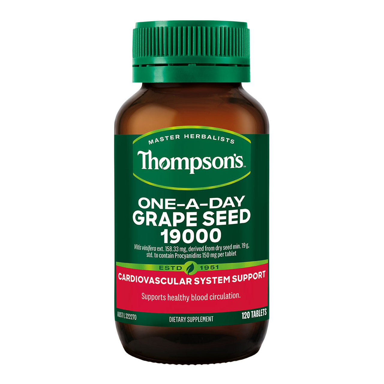TN OneADay GrapeSeed 19000 Tabs 120s