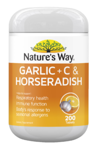 NATURES WAY Garlic Vit C H/rad 200s