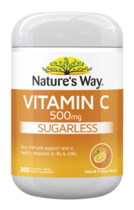 compare product NATURES WAY Vit C SF Chewable 300s