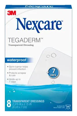 N/C Tegaderm W/P Trans. Dressing 8pk