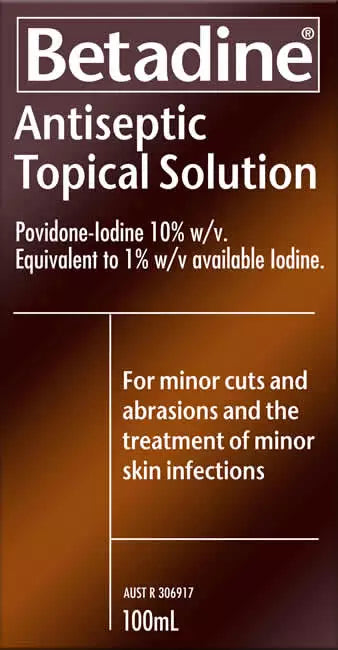 compare product BETADINE A/septic Topical Sol 100ml