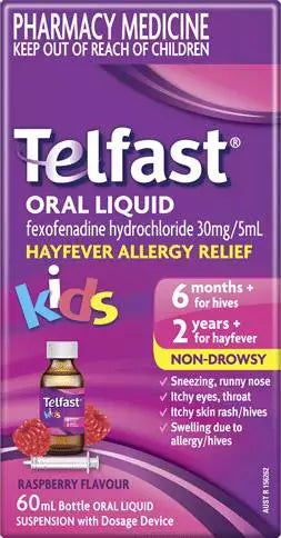 compare product TELFAST Oral Liquid Kid 60mL